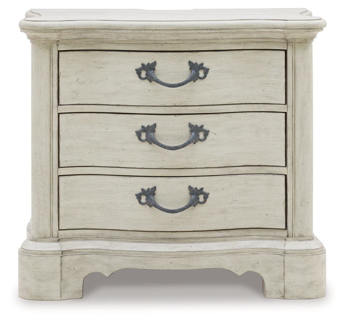 Arlendyne - Antique White - Three Drawer Night Stand by Signature Design by Ashley® | Bel Furniture