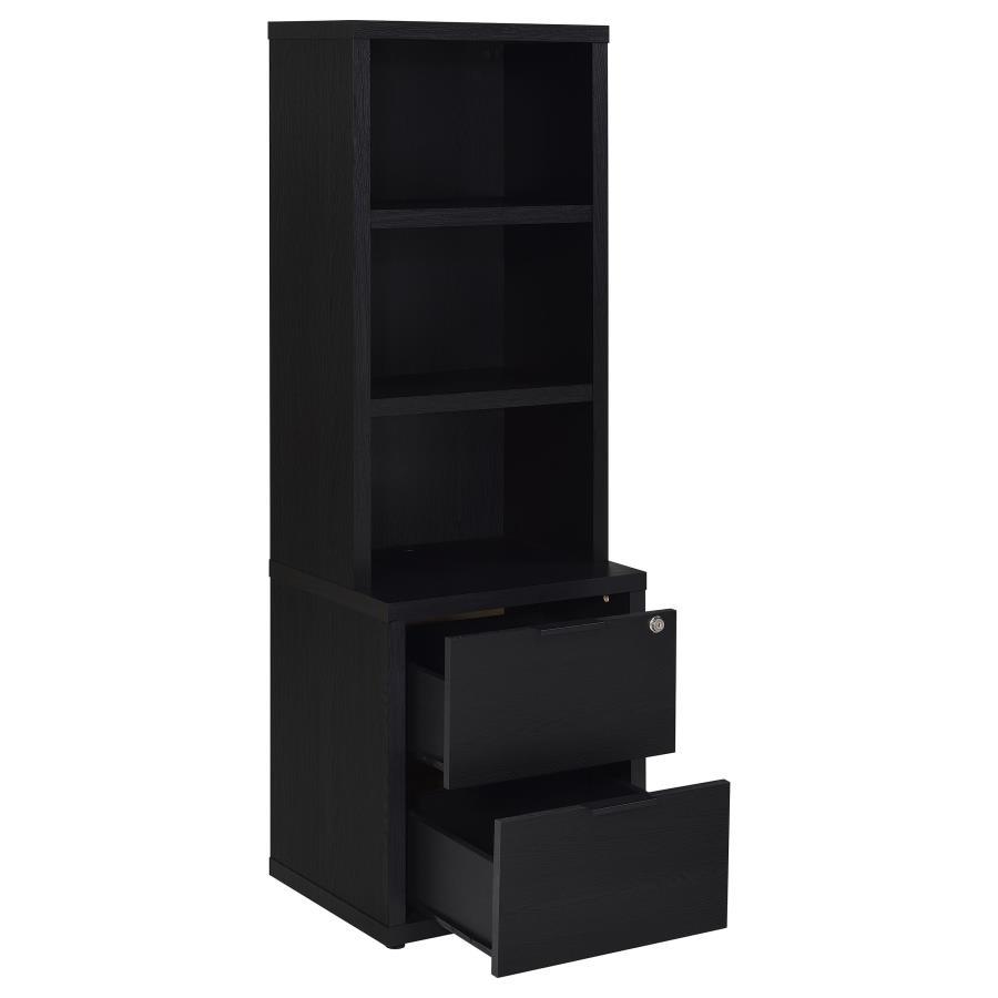 Westpark - 3-Shelf Bookcase USB And Lockable Drawer by Coaster Fine Furniture | Bel Furniture