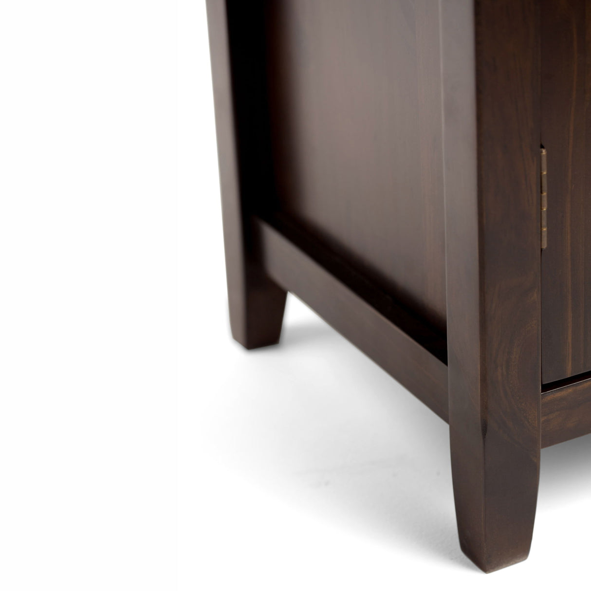 Burlington - Medium Storage Cabinet - Mahogany Brown by Simpli-Home | Bel Furniture