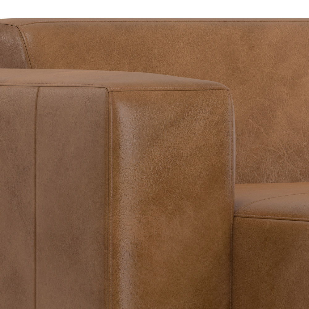 Rex - Left Chaise Sofa Module - Brown by Simpli-Home | Bel Furniture