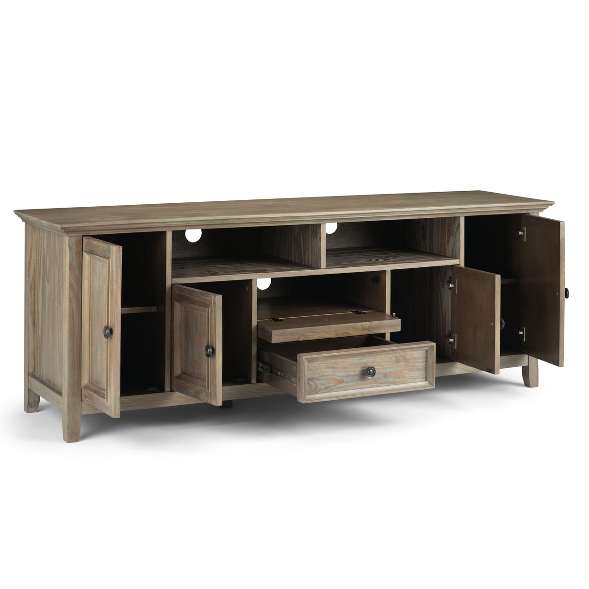 Amherst - Wide TV Media Stand by Simpli-Home | Bel Furniture