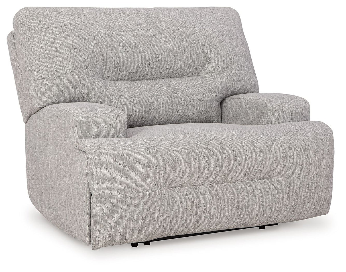 Acklen Place - Wide Seat Power Recliner Gray by Signature Design by Ashley® | Bel Furniture