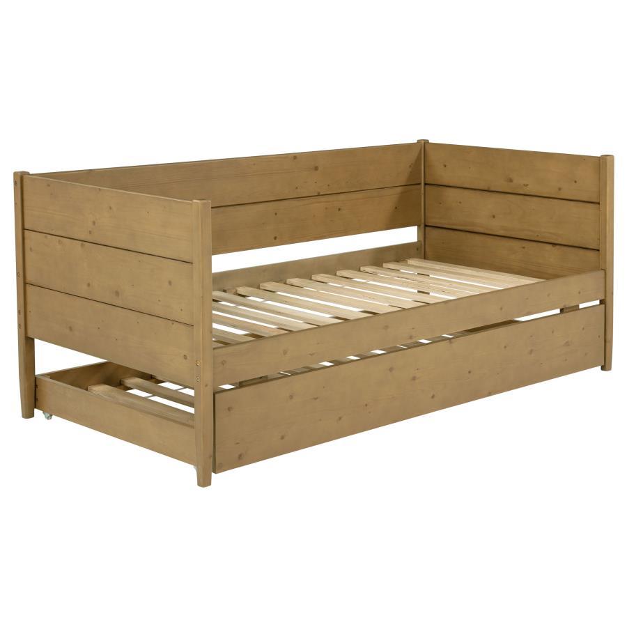 Calinda - Wood Twin Daybed With Trundle - Natural by Coaster Fine Furniture | Bel Furniture