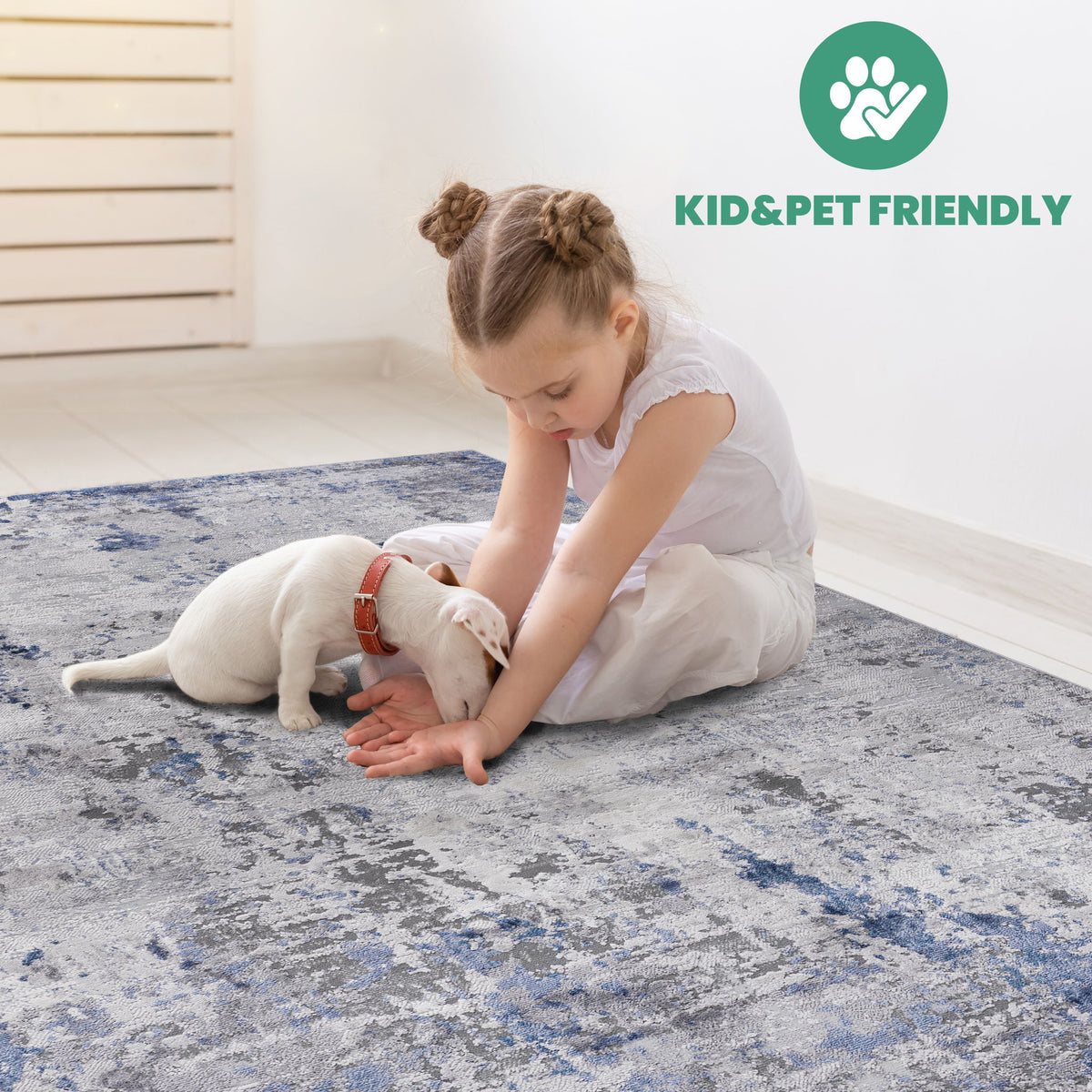 Marfi - 2' X 8' Abstract Runner Rug - Silver