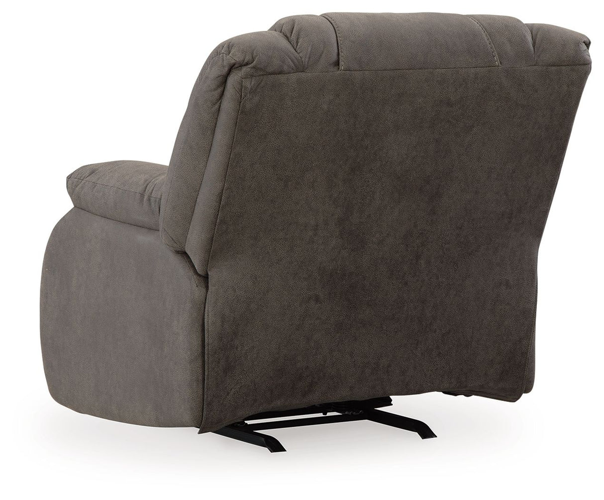 First Base - Gunmetal - Rocker Recliner by Signature Design by Ashley® | Bel Furniture