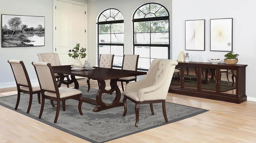 Brockway - Extension Leaf Dining Table by CoasterEssence | Bel Furniture