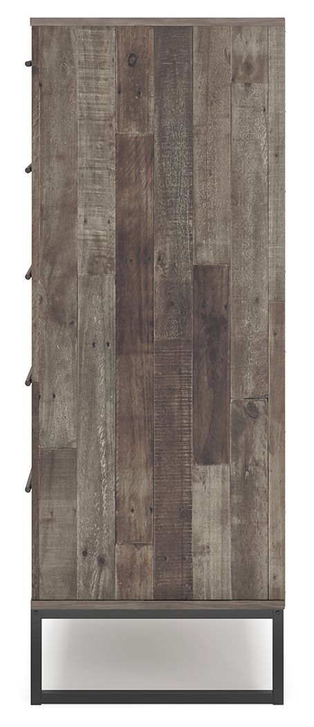 Neilsville - Black / Gray - Five Drawer Chest by Signature Design by Ashley® | Bel Furniture