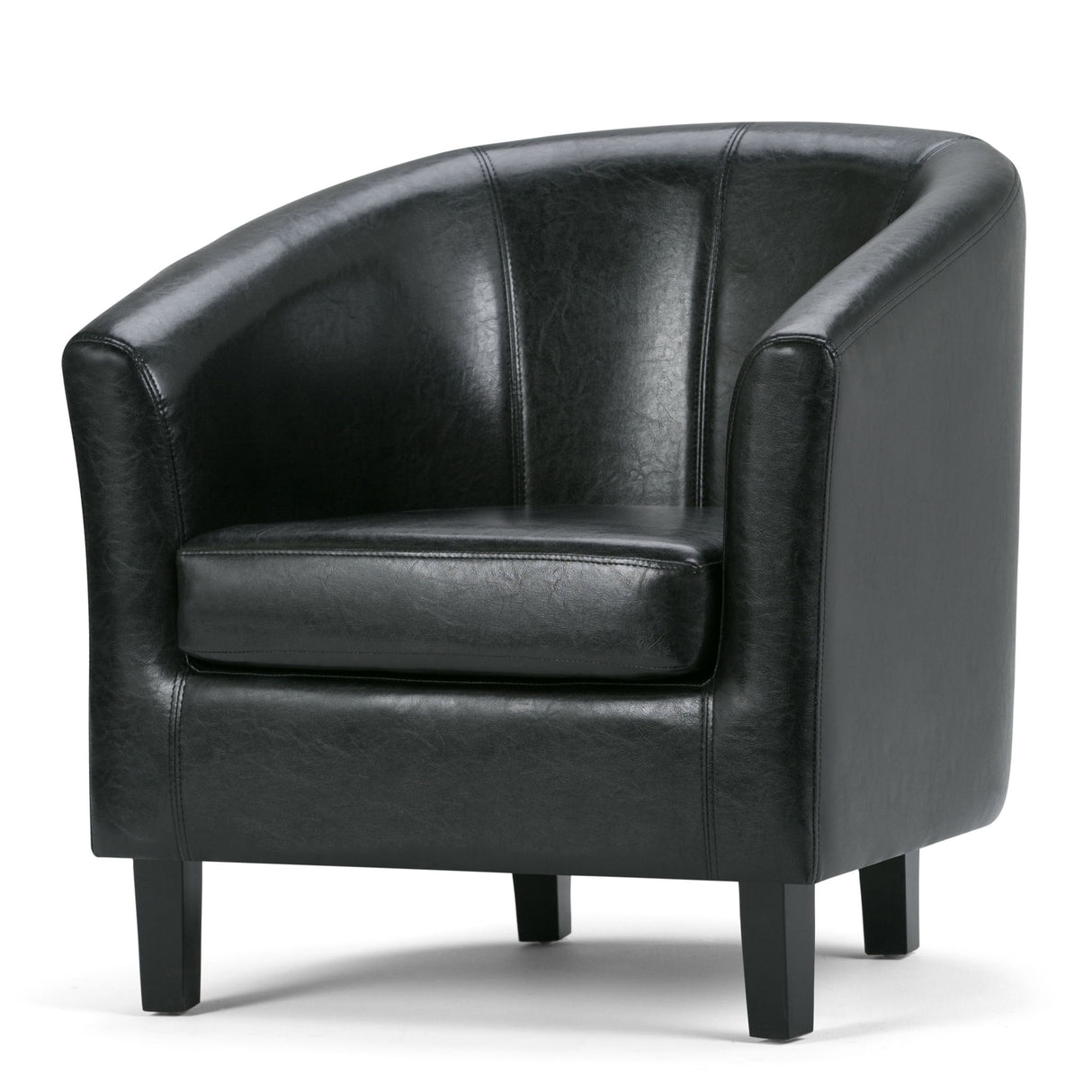 Austin - Transitional Tub Chair Black by Simpli-Home | Bel Furniture