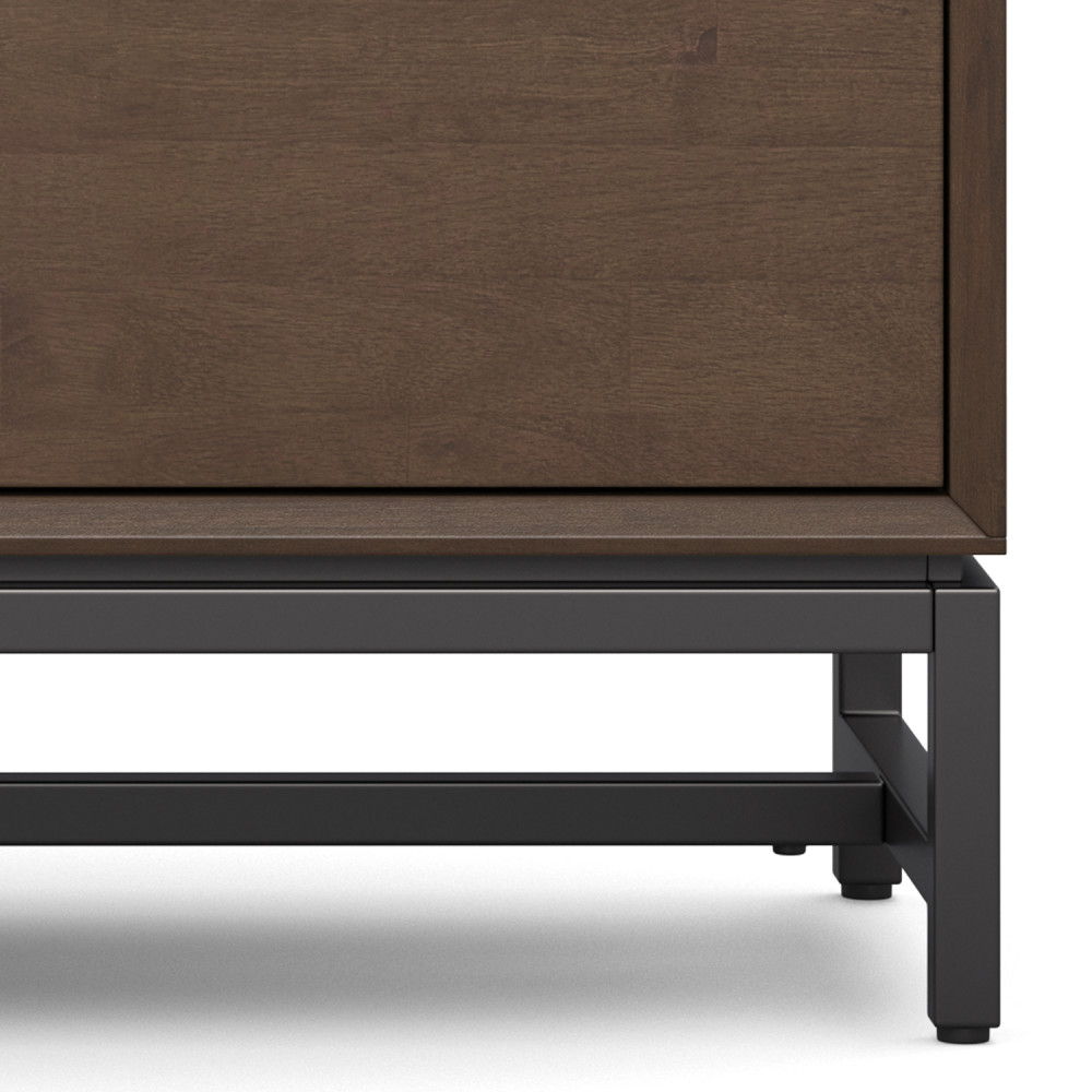 Banting - Low TV Stand - Walnut Brown by Simpli-Home | Bel Furniture