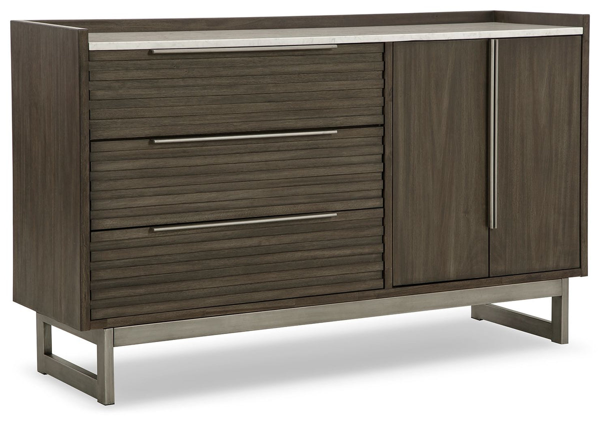 Arkenton - Dresser, Mirror Dark Brown Dressers by Ashley® | Bel Furniture