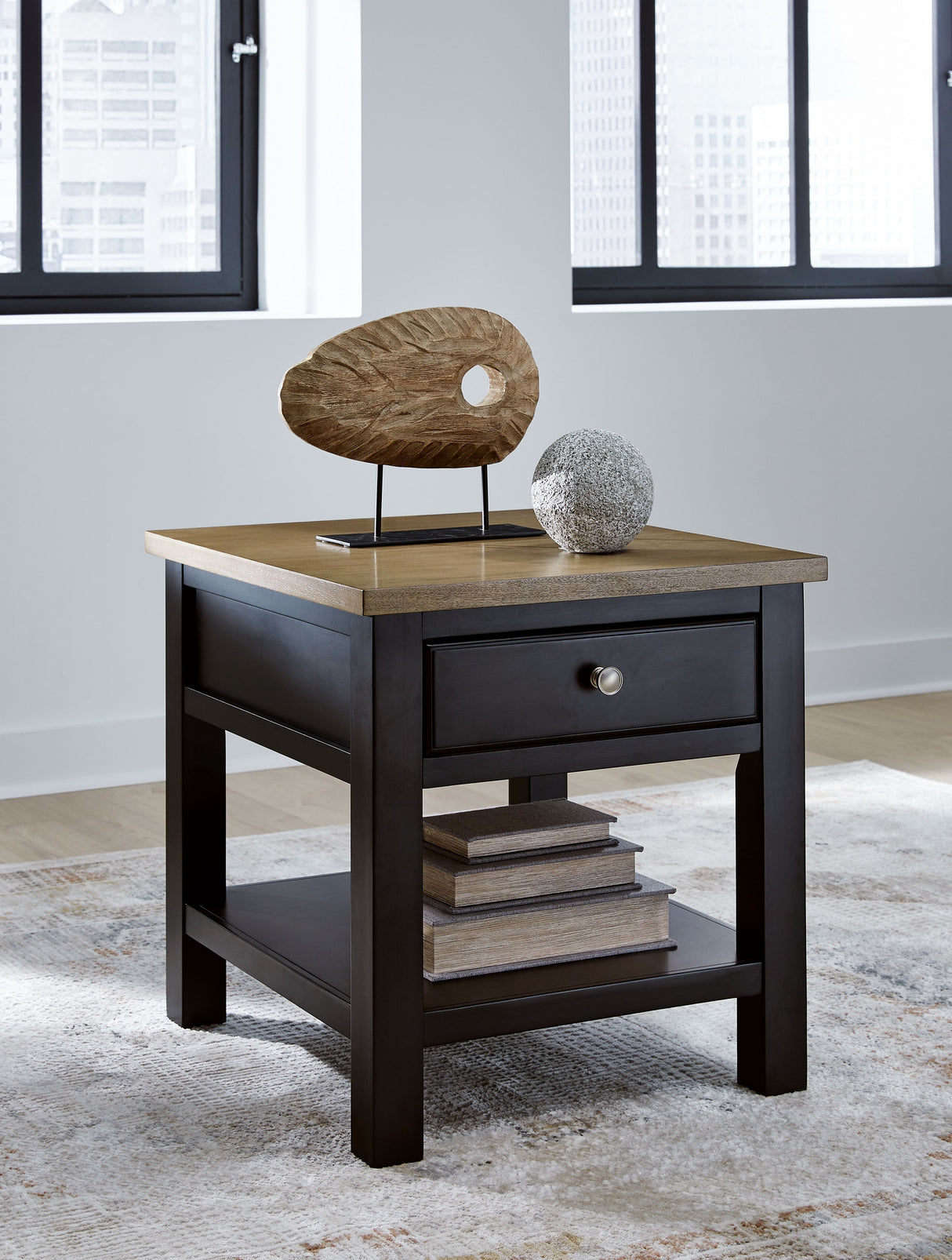 Drazmine - Brown - Rectangular End Table by Signature Design by Ashley® | Bel Furniture