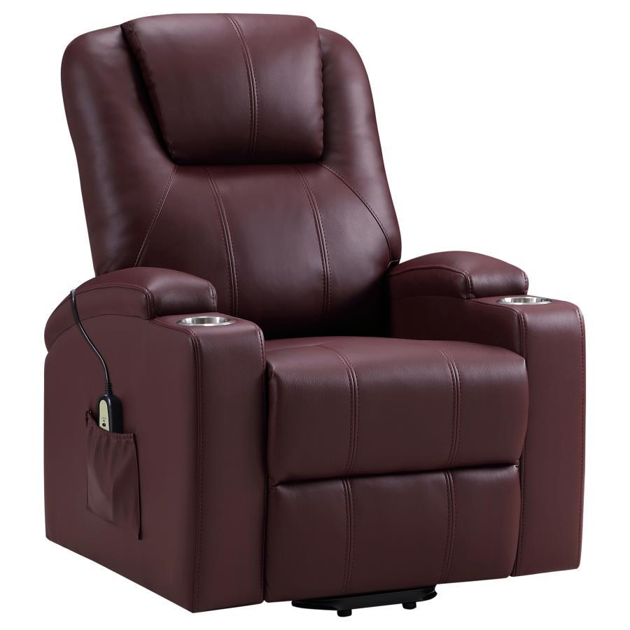Armstrong - Upholstered Power Lift Massage Recliner by Coaster Fine Furniture | Bel Furniture