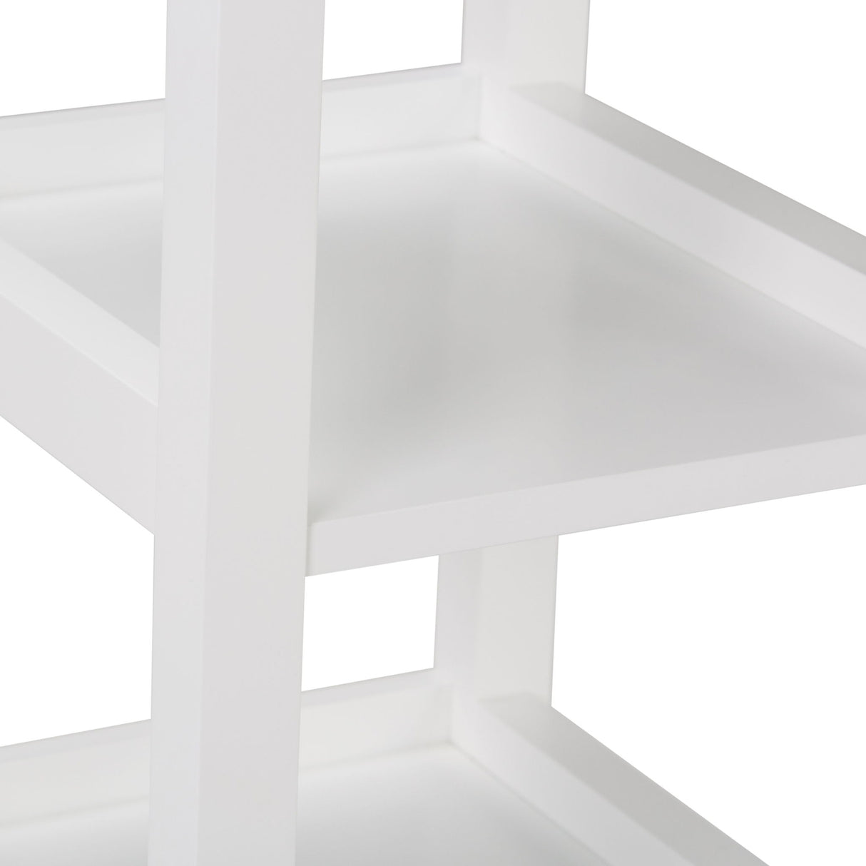 Acadian - Bath Storage Tower - Pure White by Simpli-Home | Bel Furniture