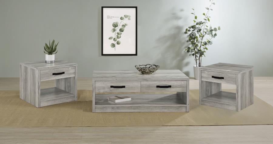 Felix - Coffee Table Set Gray 3 Pc. Coffee Table, 2 End Tables by Coaster Fine Furniture | Bel Furniture