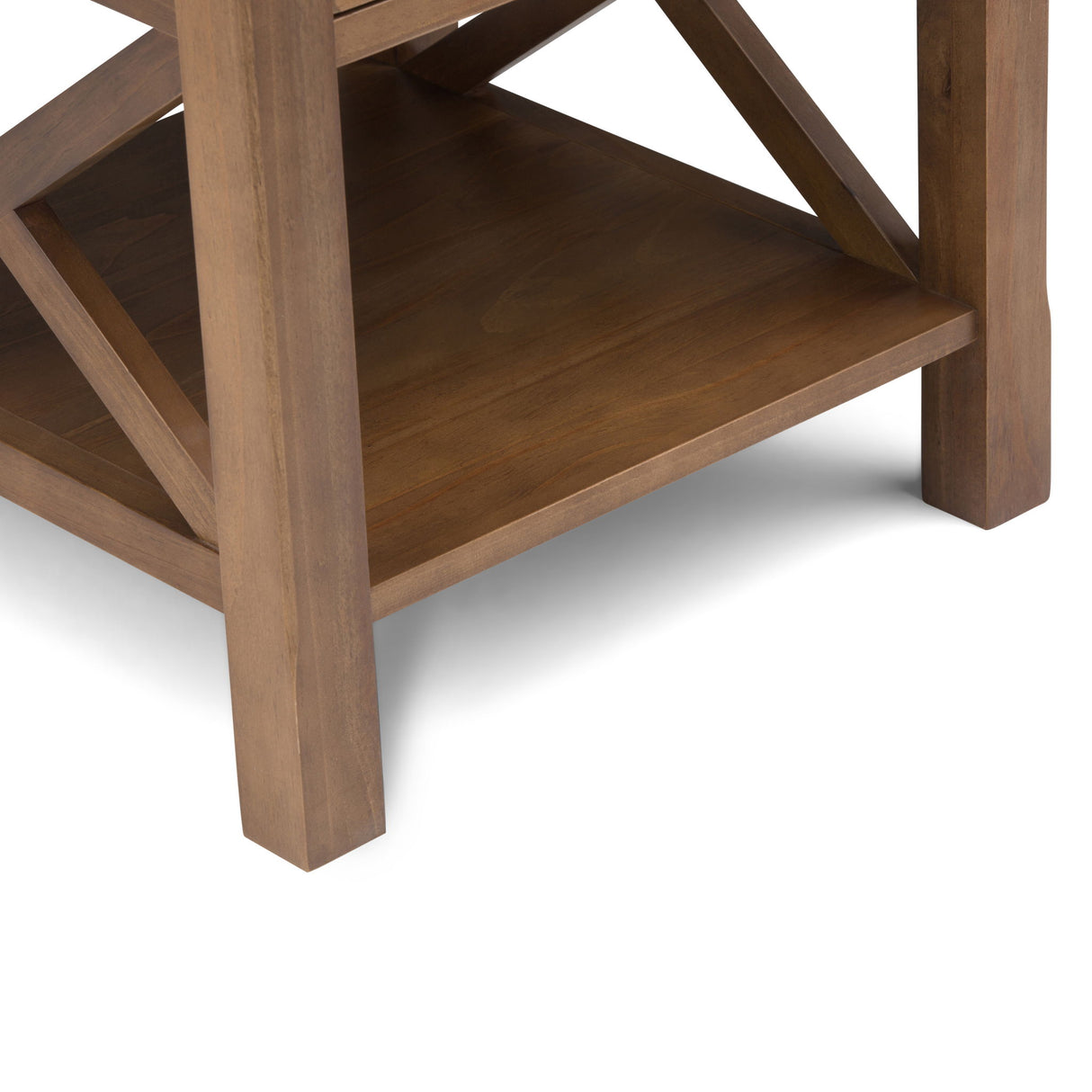 Kitchener - End Table - Medium Saddle Brown by Simpli-Home | Bel Furniture