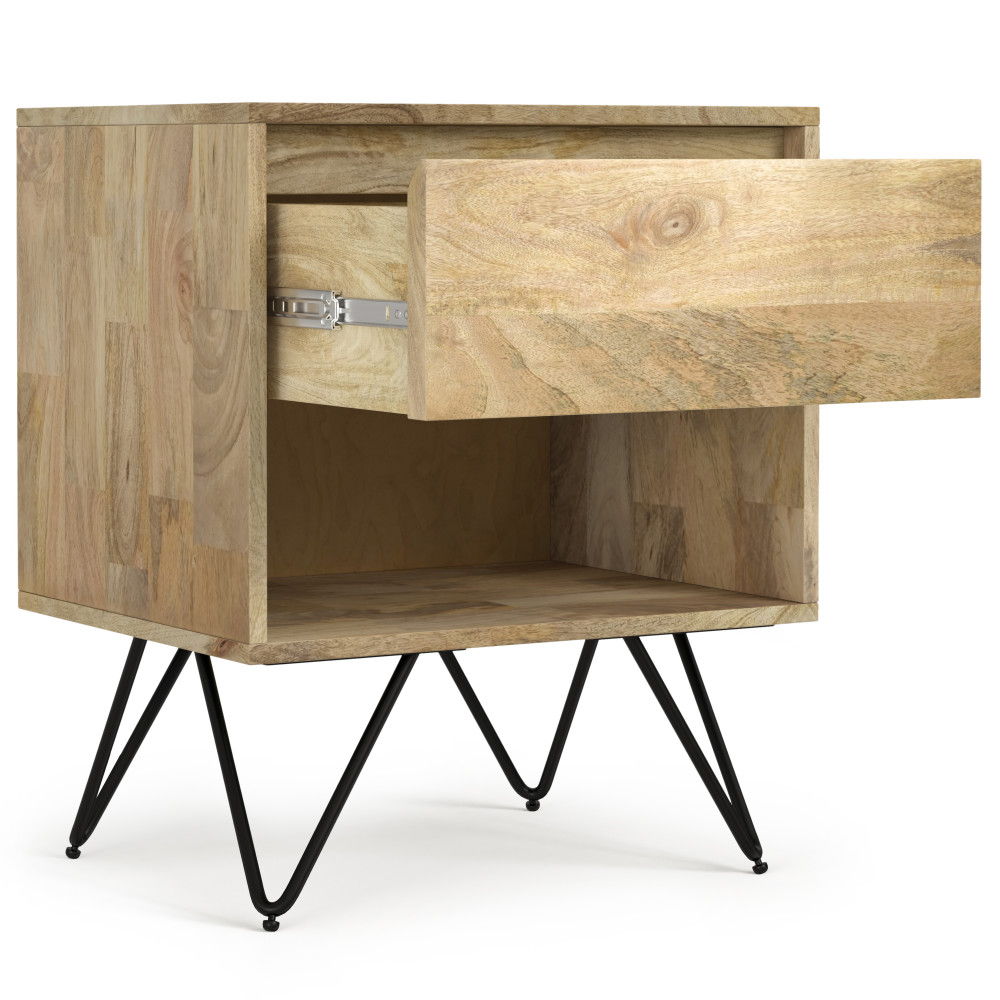 Hunter - Nightstand - Natural by Simpli-Home | Bel Furniture