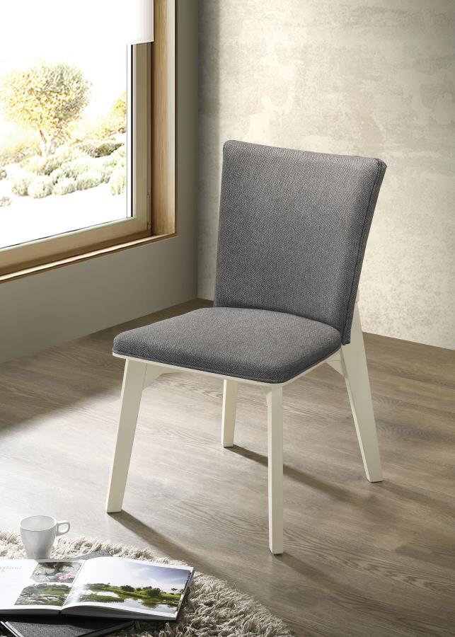 Biloxi - Upholstered Dining Side Chair (Set of 2) - Gray by Coaster Fine Furniture | Bel Furniture