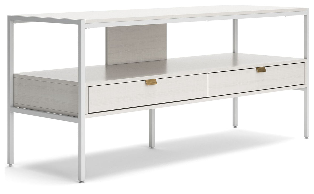 Deznee - White - Large TV Stand by Signature Design by Ashley® | Bel Furniture