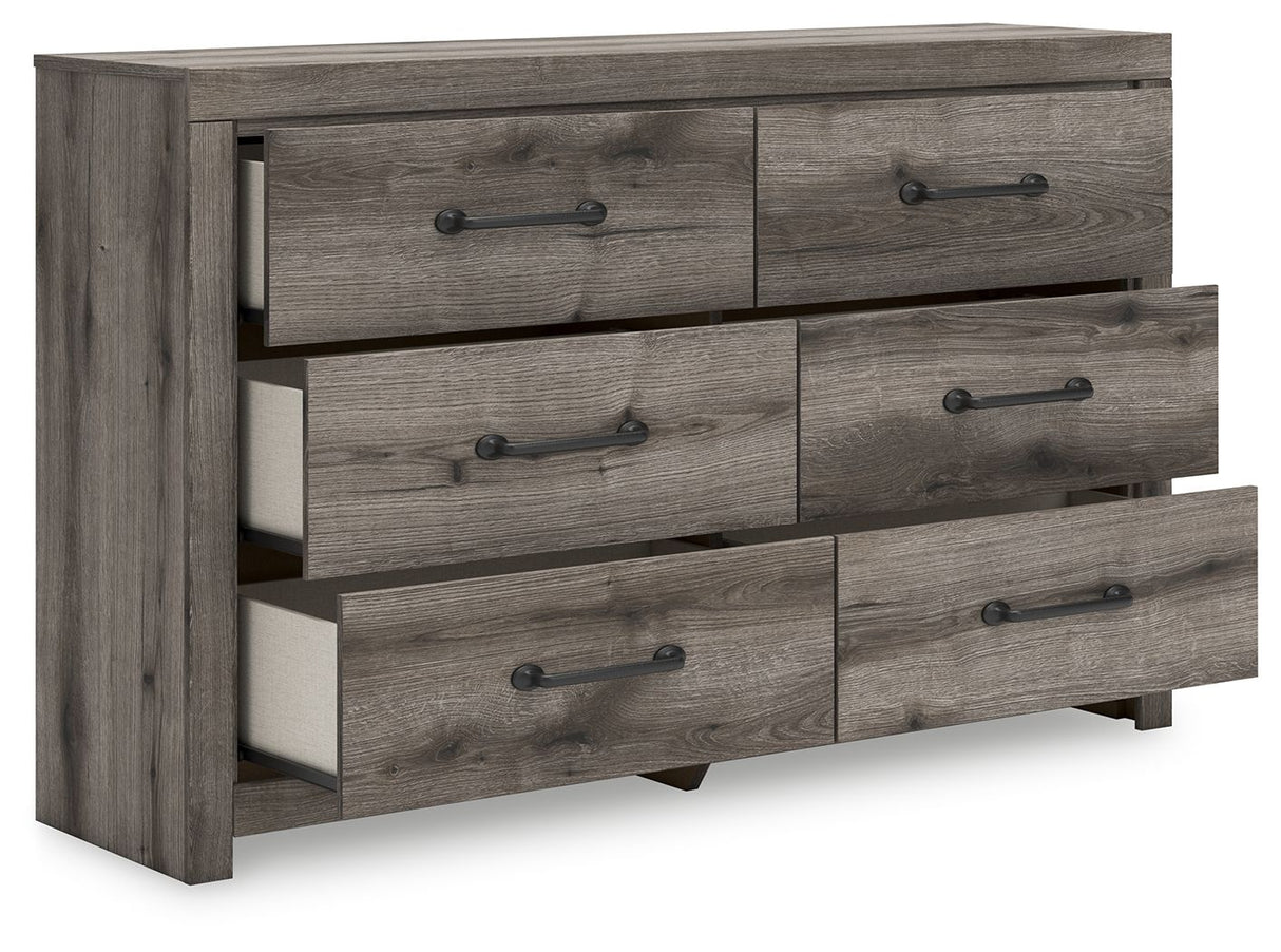 Graystorm - Brown Gray - Six Drawer Dresser by Signature Design by Ashley® | Bel Furniture