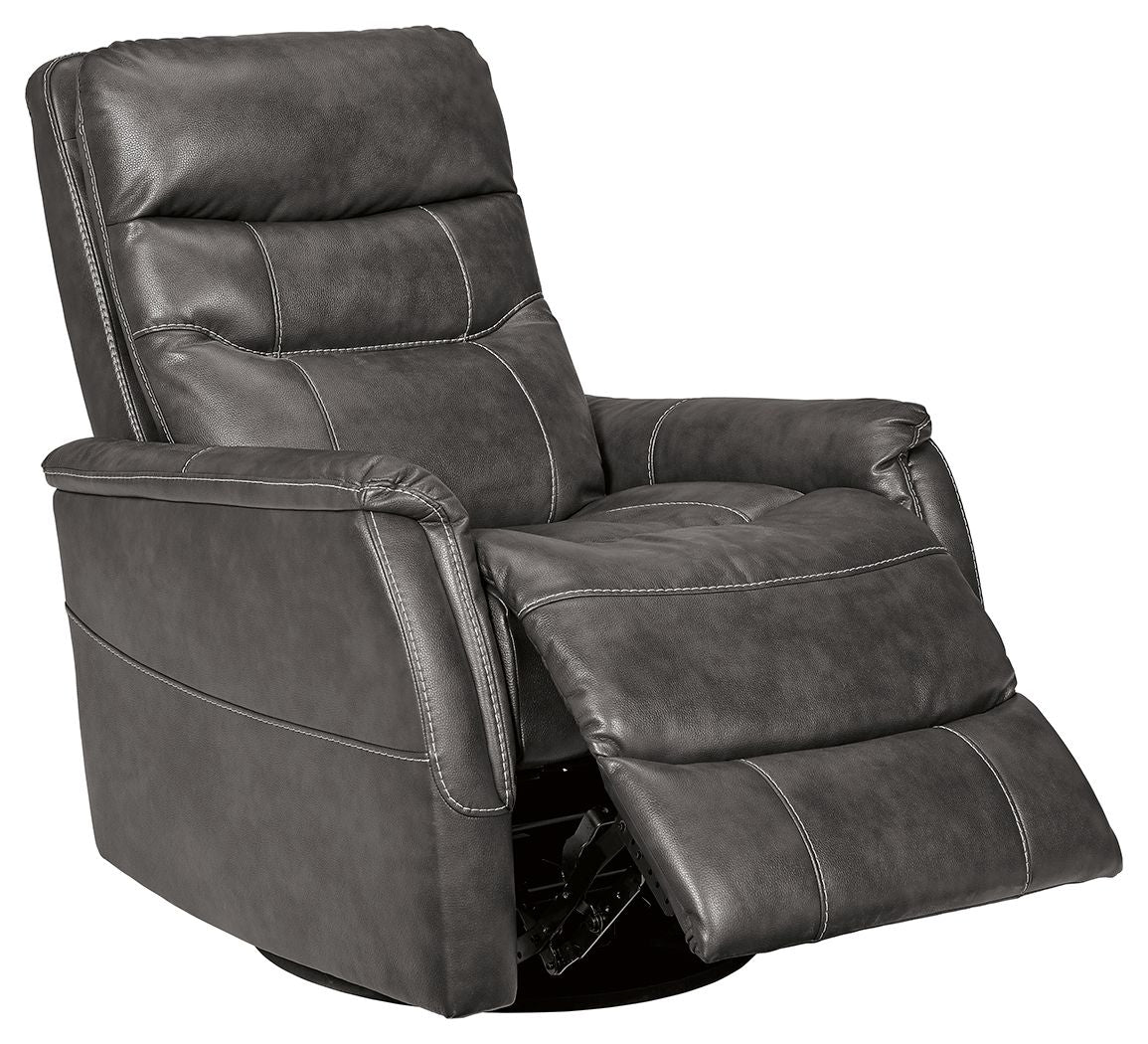 Riptyme - Quarry - Swivel Glider Recliner by Signature Design by Ashley® | Bel Furniture