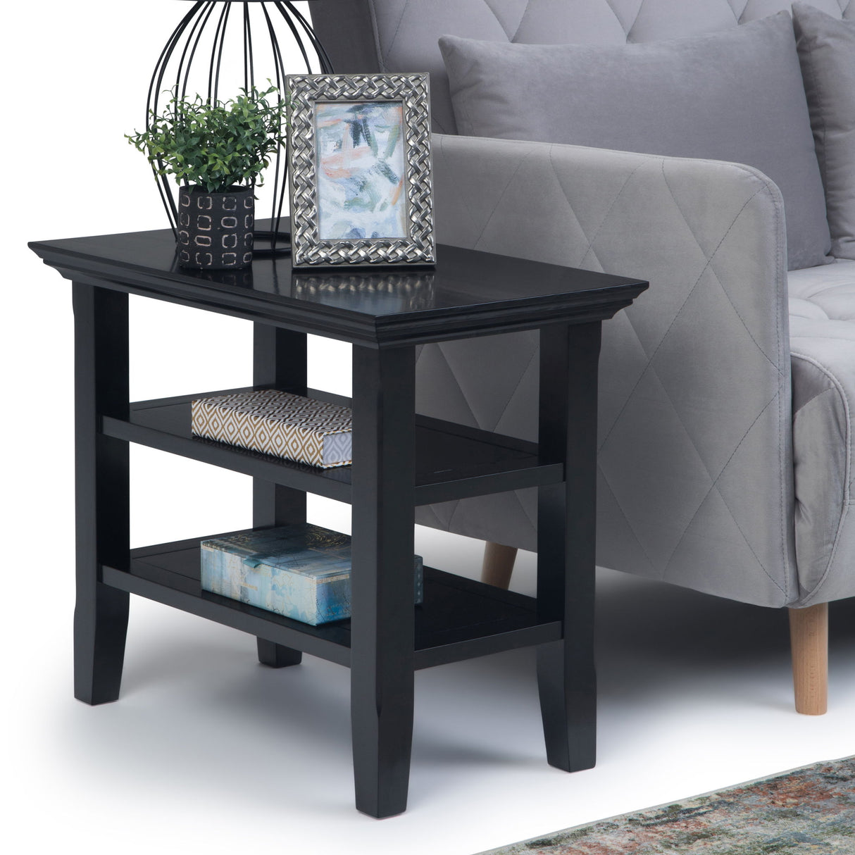 Acadian - Narrow Side Table, Handcrafted by Simpli-Home | Bel Furniture