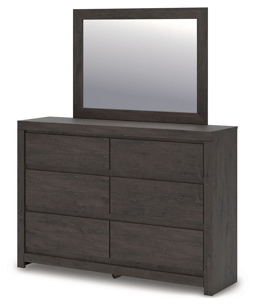 Fraluna - Charcoal - Dresser And Mirror by Signature Design by Ashley® | Bel Furniture