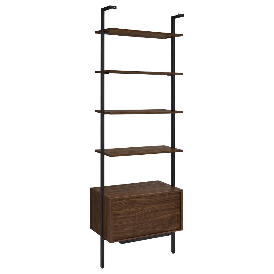 Owens - 3 Piece Wall Mounted Bookshelf Set - Walnut by Coaster Fine Furniture | Bel Furniture