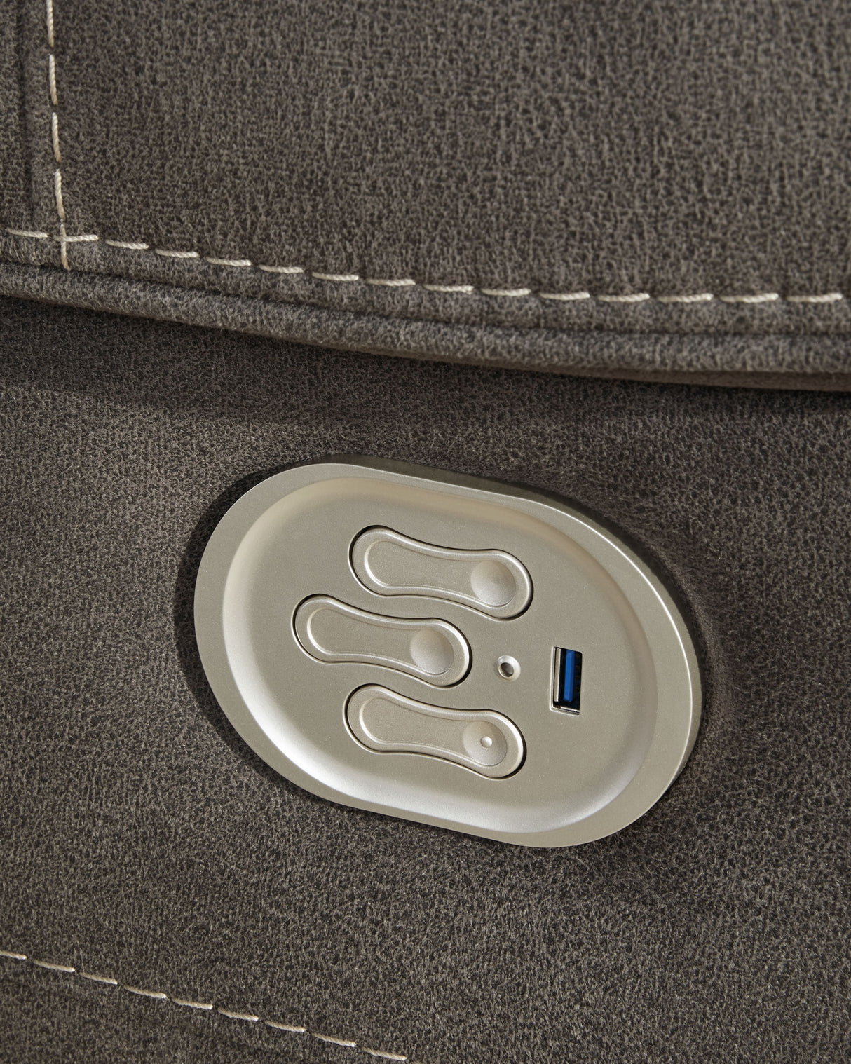 Hoopster - Gunmetal - Zero Wall Power Recliner with Console 6 Pc Sectional by Signature Design by Ashley® | Bel Furniture