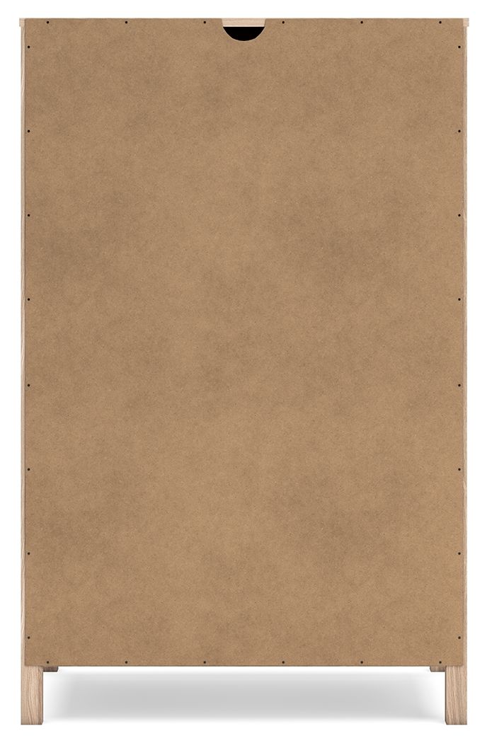 Battelle - Tan - Five Drawer Chest by Signature Design by Ashley® | Bel Furniture