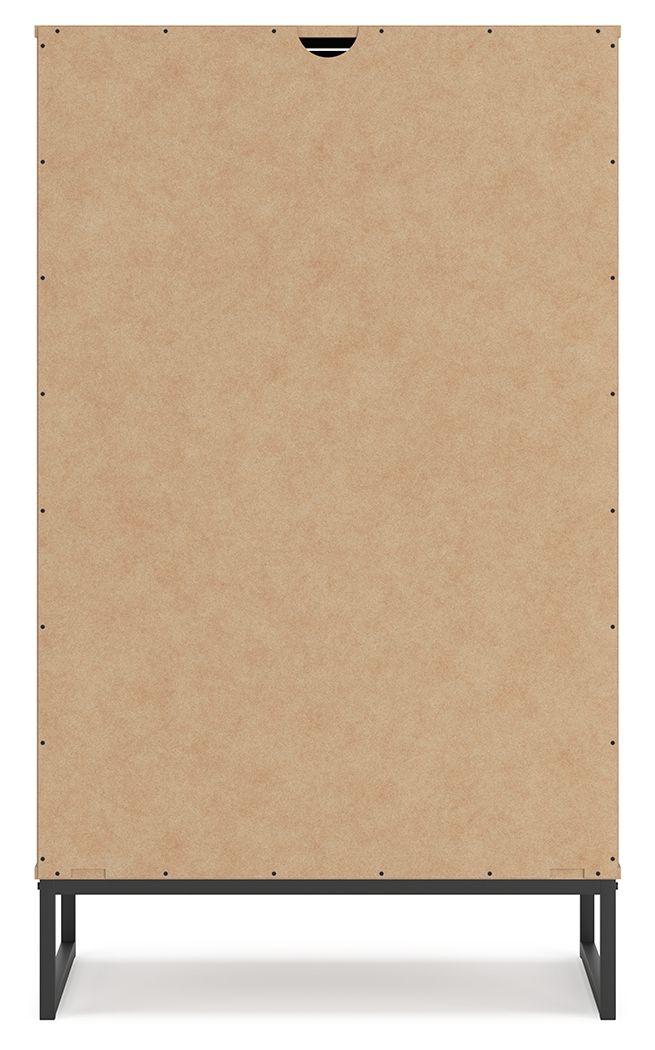 Deanlow - Honey - Five Drawer Chest by Signature Design by Ashley® | Bel Furniture