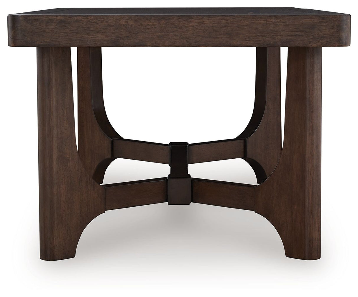 Korestone - Rectangular Cocktail Table - Dark Brown