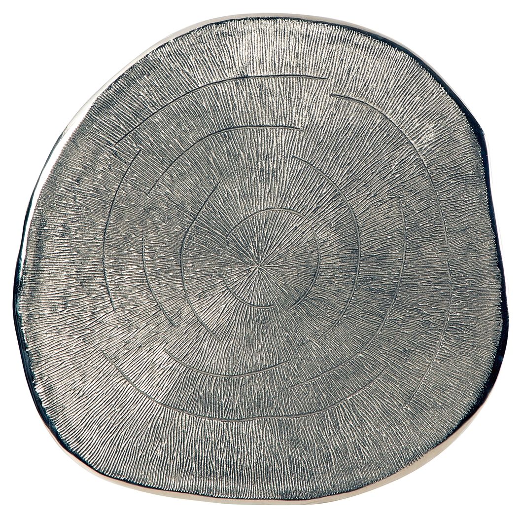 Laverford - Chrome / Black - Round End Table by Signature Design by Ashley® | Bel Furniture