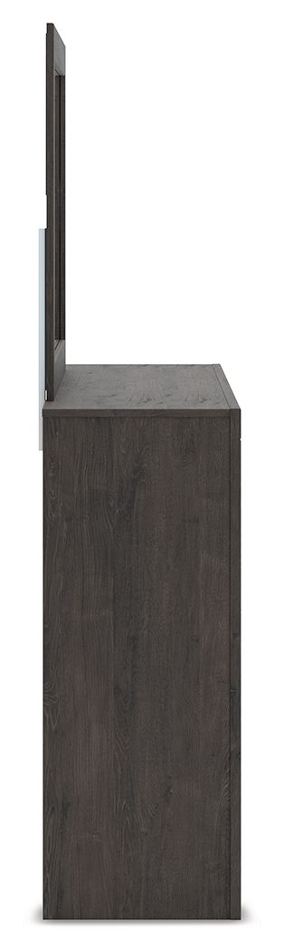 Fraluna - Charcoal - Dresser And Mirror by Signature Design by Ashley® | Bel Furniture