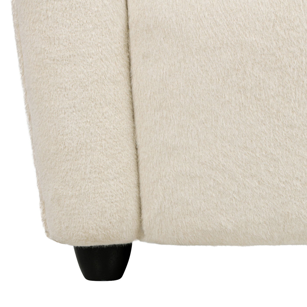 Wolffe - Curved Arm Accent Chair - Creme De La Creme White by Jennifer Taylor Home | Bel Furniture