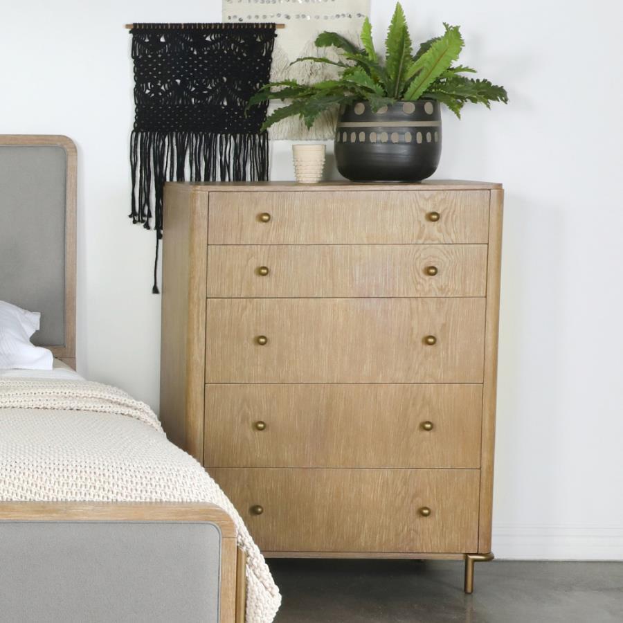 Arini - 5-Drawer Bedroom Chest by CoasterElevations | Bel Furniture