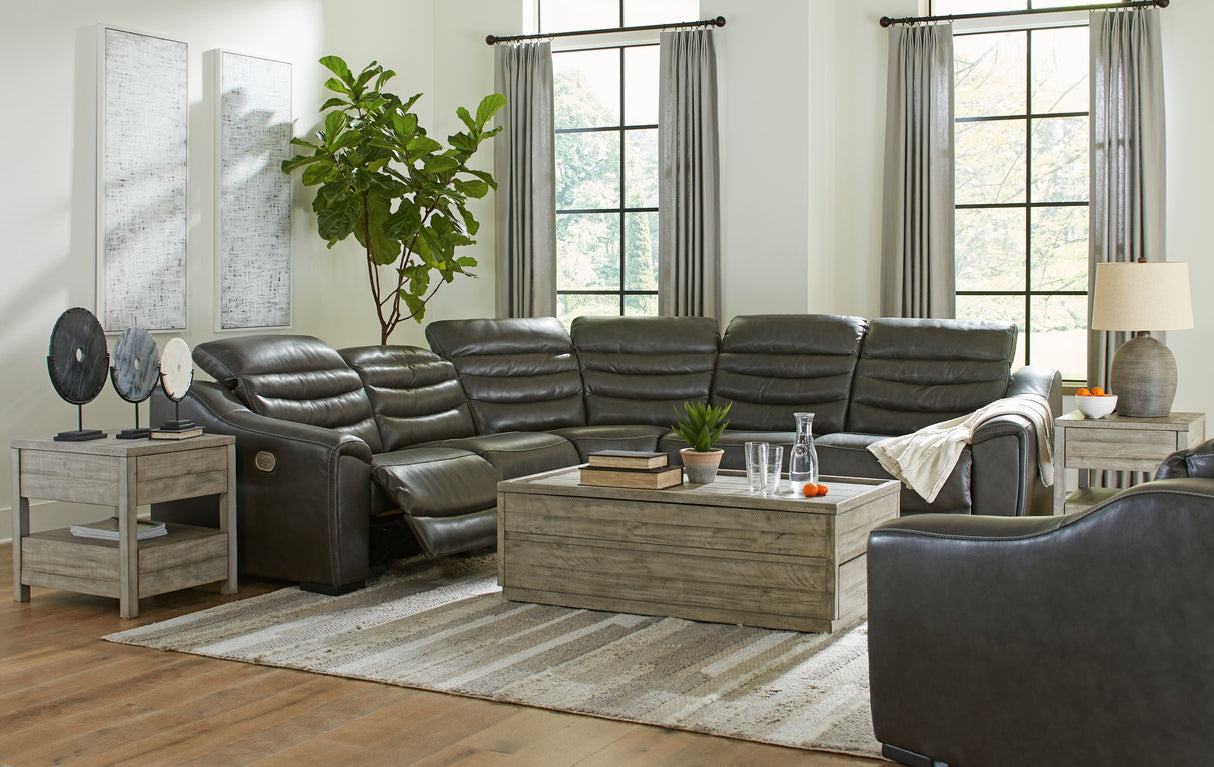 Center Line - Power Recliner Sectional by Signature Design by Ashley® | Bel Furniture