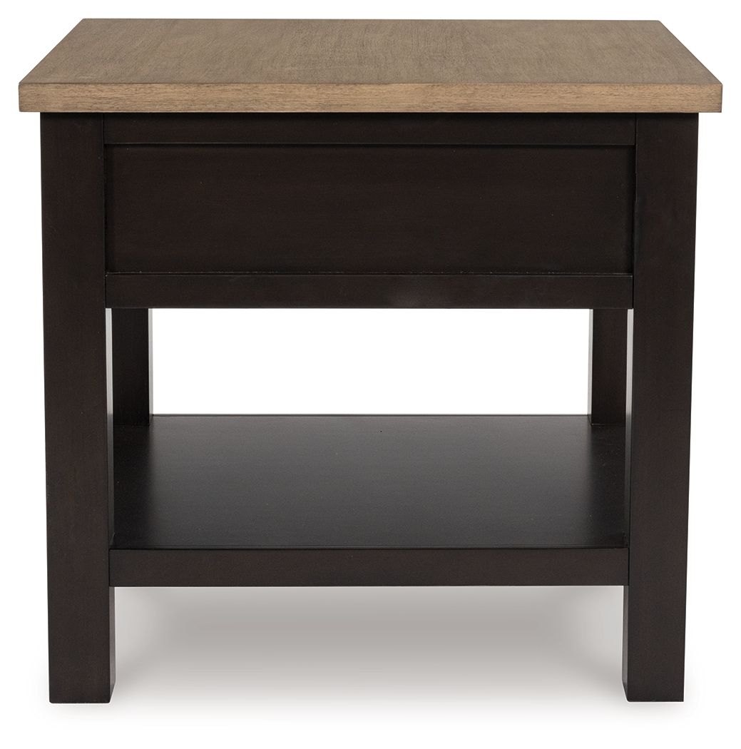 Drazmine - Brown - Rectangular End Table by Signature Design by Ashley® | Bel Furniture