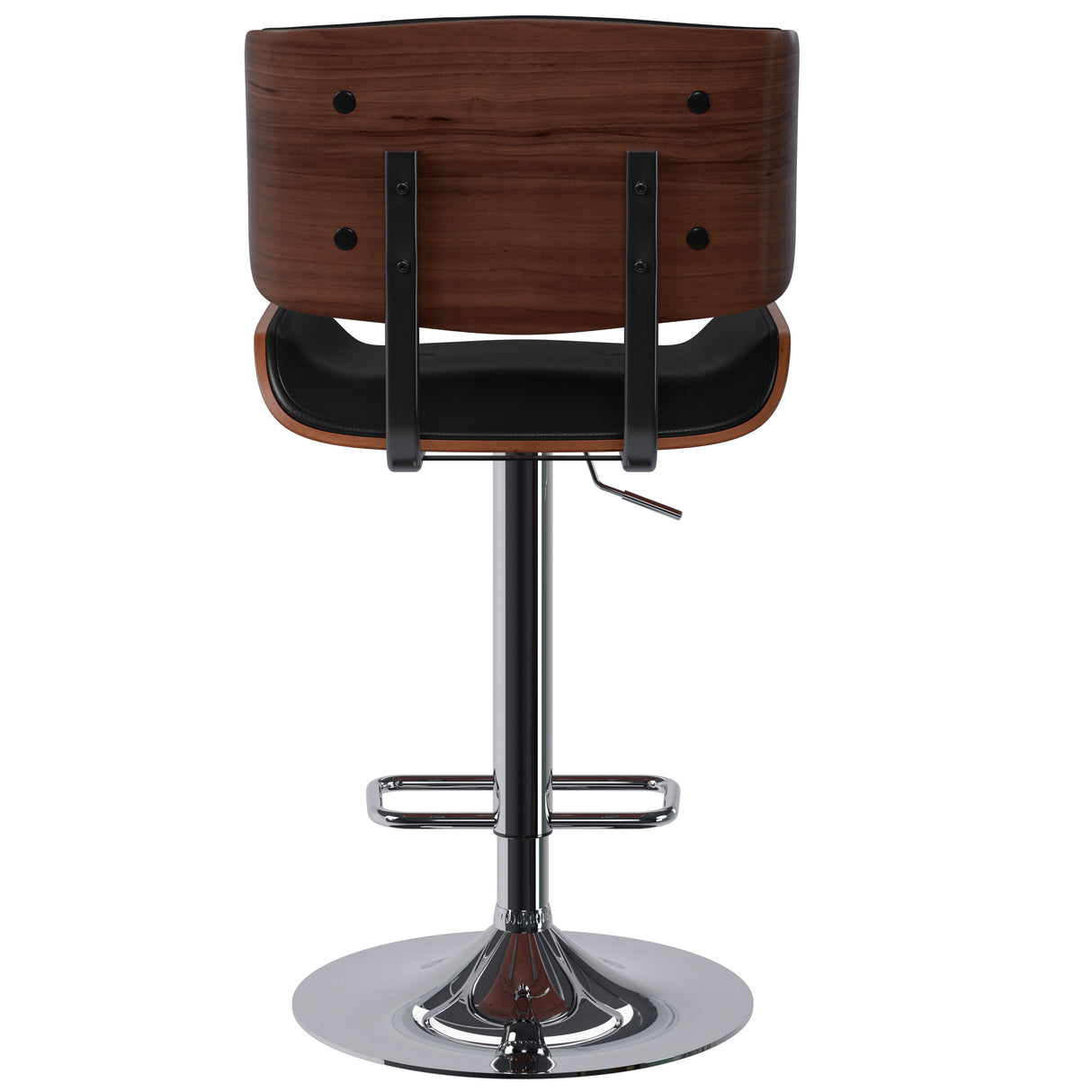 Holland - Adjustable Swivel Bar Stool - Black by Simpli-Home | Bel Furniture