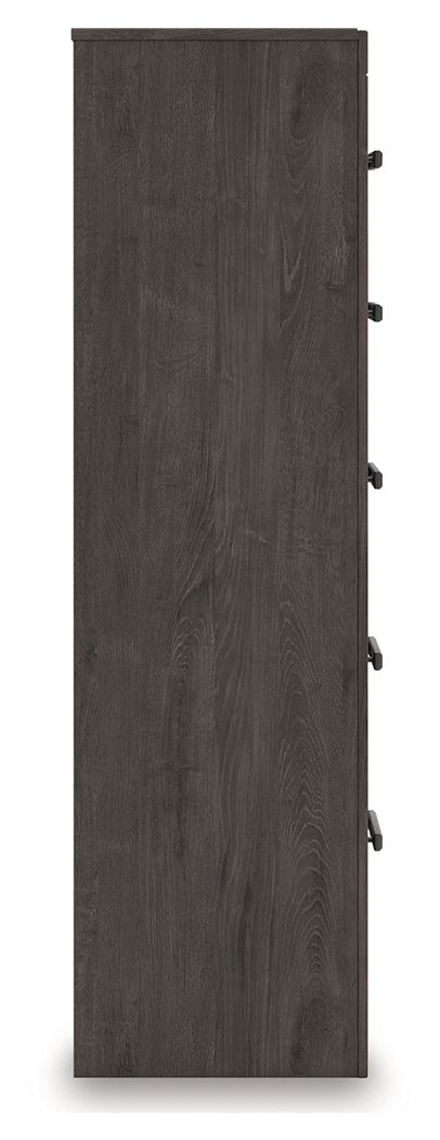 Prendonea - Charcoal - Five Drawer Chest by Signature Design by Ashley® | Bel Furniture