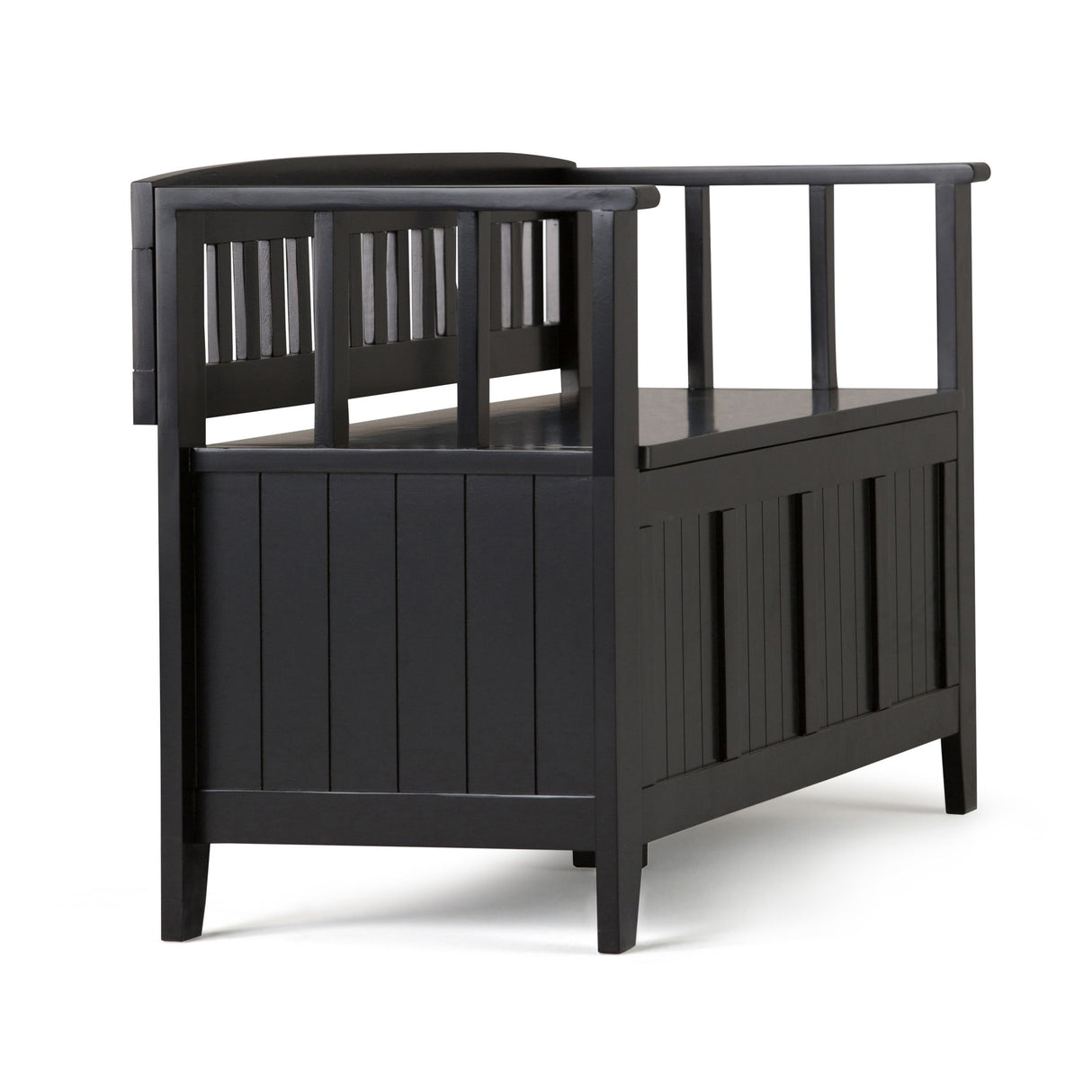 Acadian - Entryway Storage Bench, Handcrafted by Simpli-Home | Bel Furniture