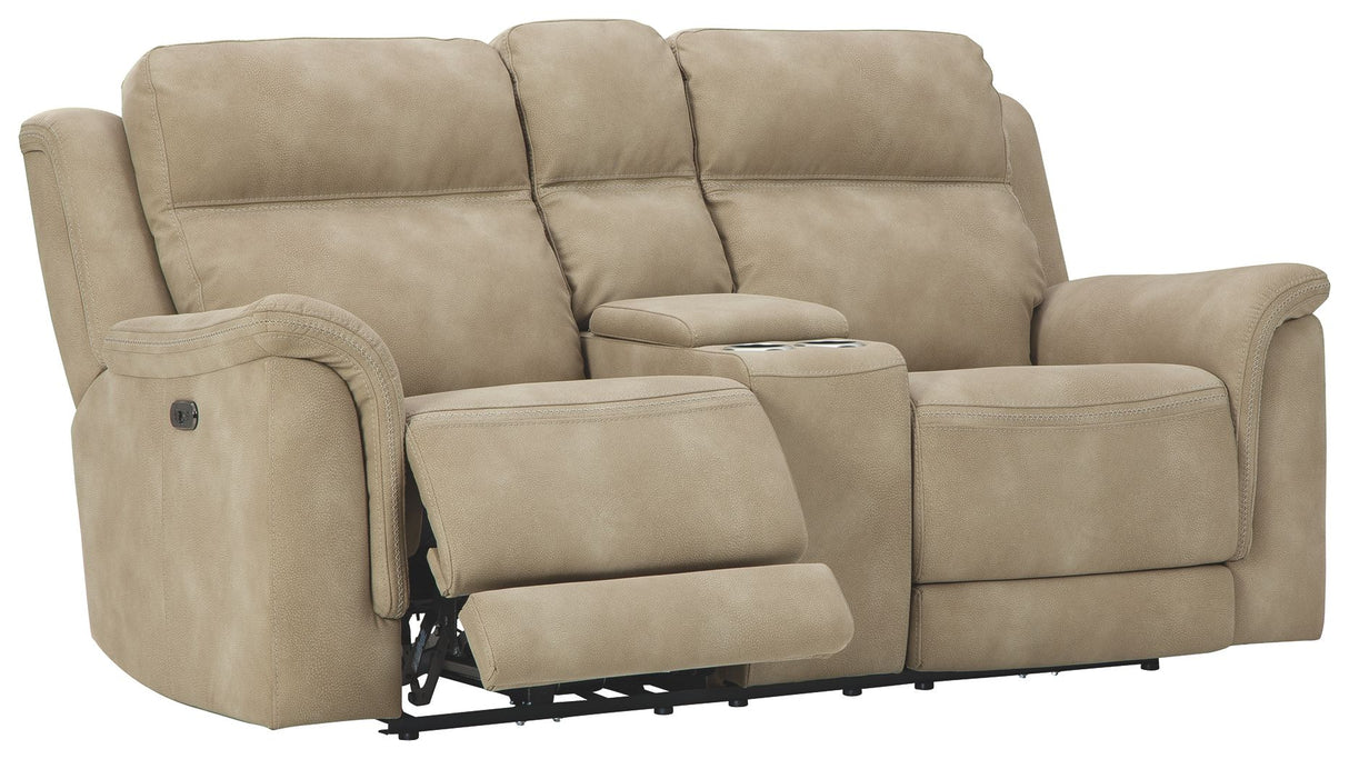 Next-Gen Durapella - Reclining Power Loveseat With Console by Signature Design by Ashley® | Bel Furniture