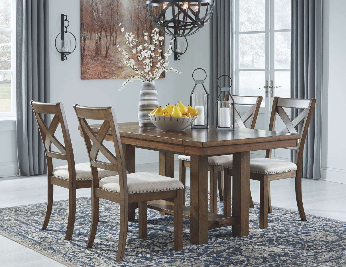 Moriville - Grayish Brown - Rectangular Dining Room Extension Table by Signature Design by Ashley® | Bel Furniture