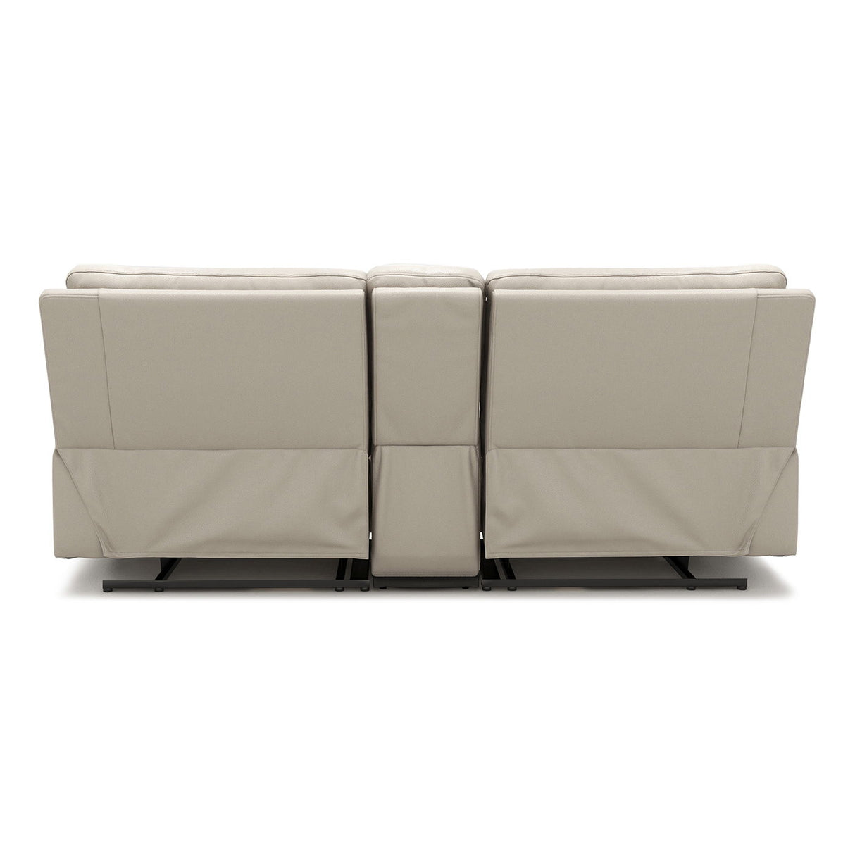 Malibu - Modern Power Motion 3 Piece Reclining Loveseat Sofa With Cup Holders - Cream Taupe Beige by Jennifer Taylor Home | Bel Furniture