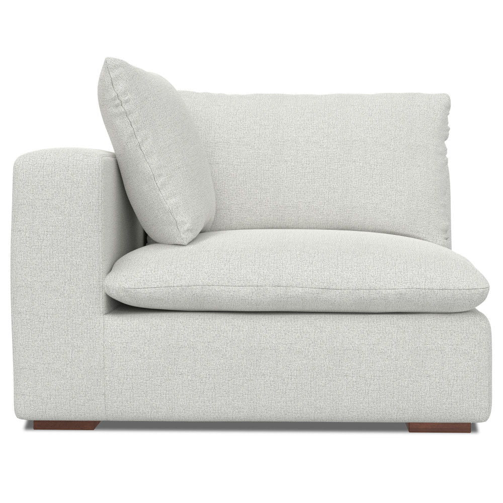 Jasmine - Left Arm Sofa Module - Gray by Simpli-Home | Bel Furniture