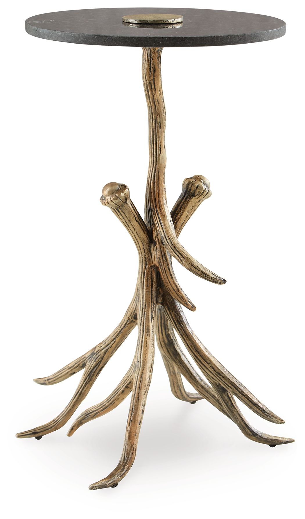 Lemkins - Black / Antique Gold Finish - Accent Table by Signature Design by Ashley® | Bel Furniture