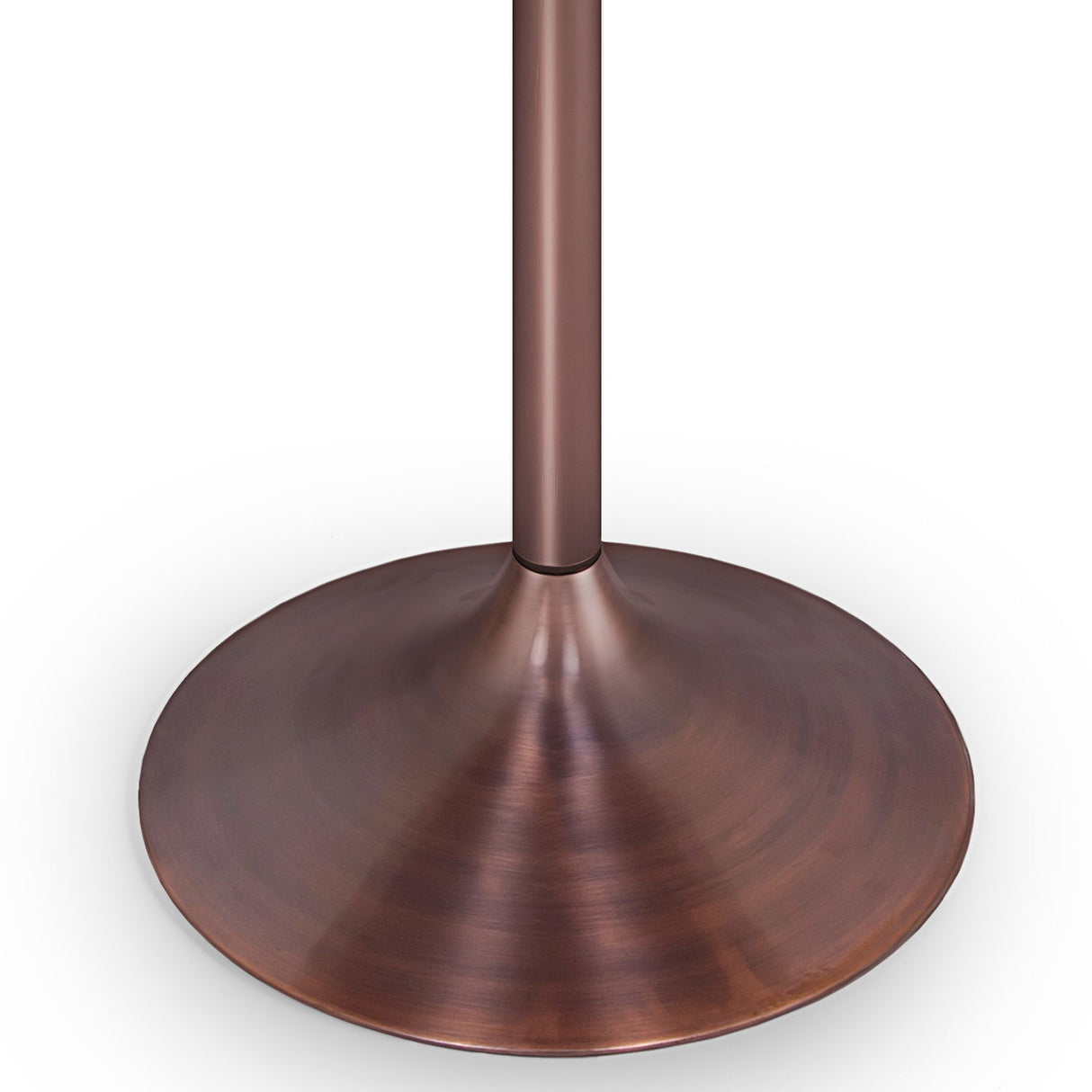 Osborne - Round Dining Table - White / Copper by Simpli-Home | Bel Furniture