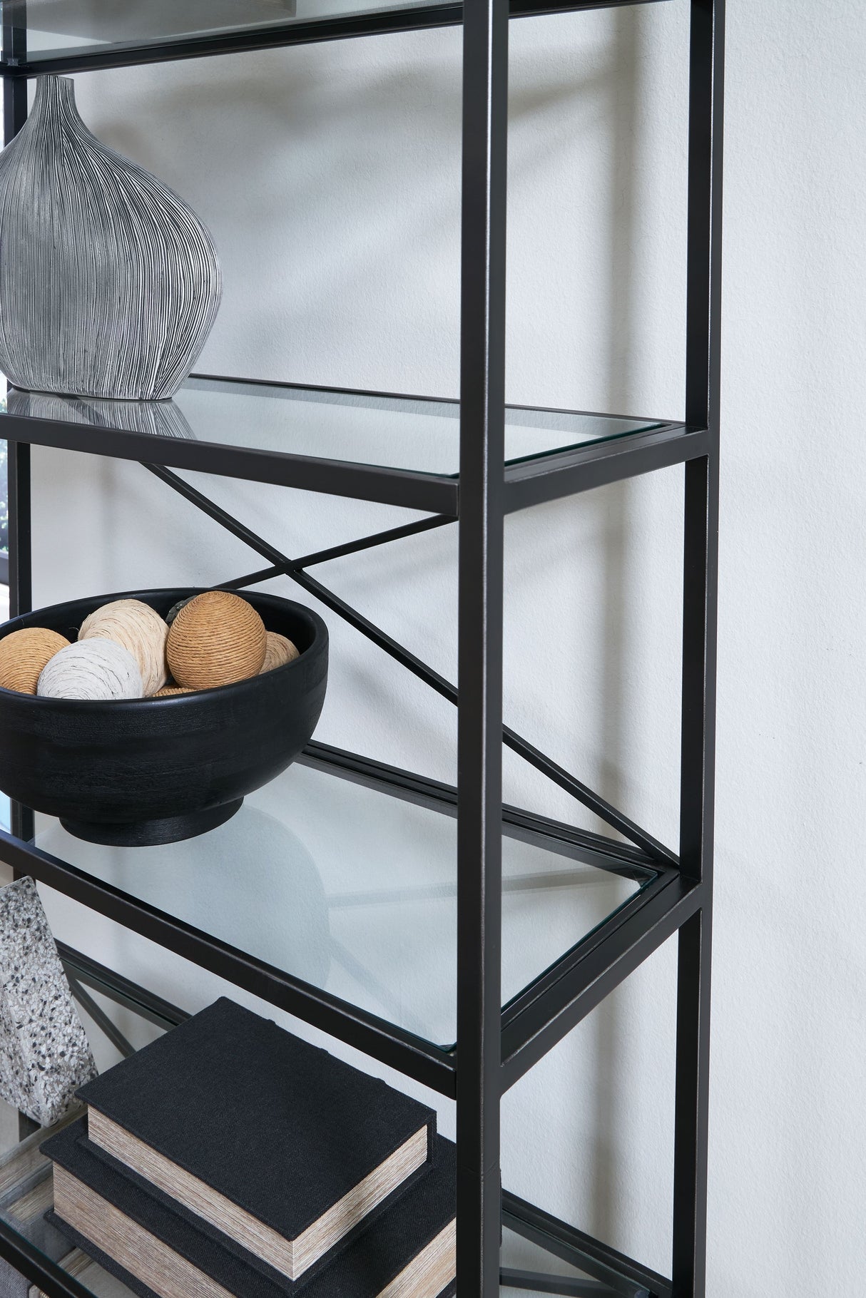 Dakerwell - Antique Black - Bookcase by Signature Design by Ashley® | Bel Furniture