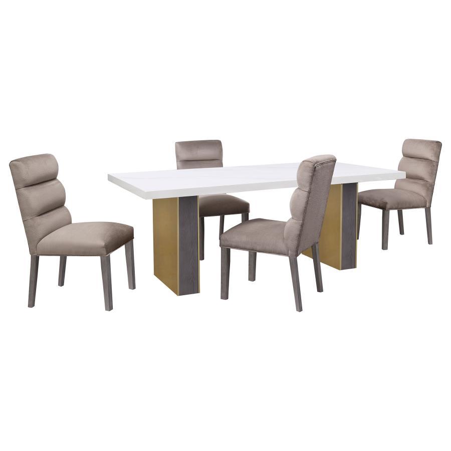 Carla - Upholstered Dining Side Chair (Set of 2) by Coaster Fine Furniture | Bel Furniture