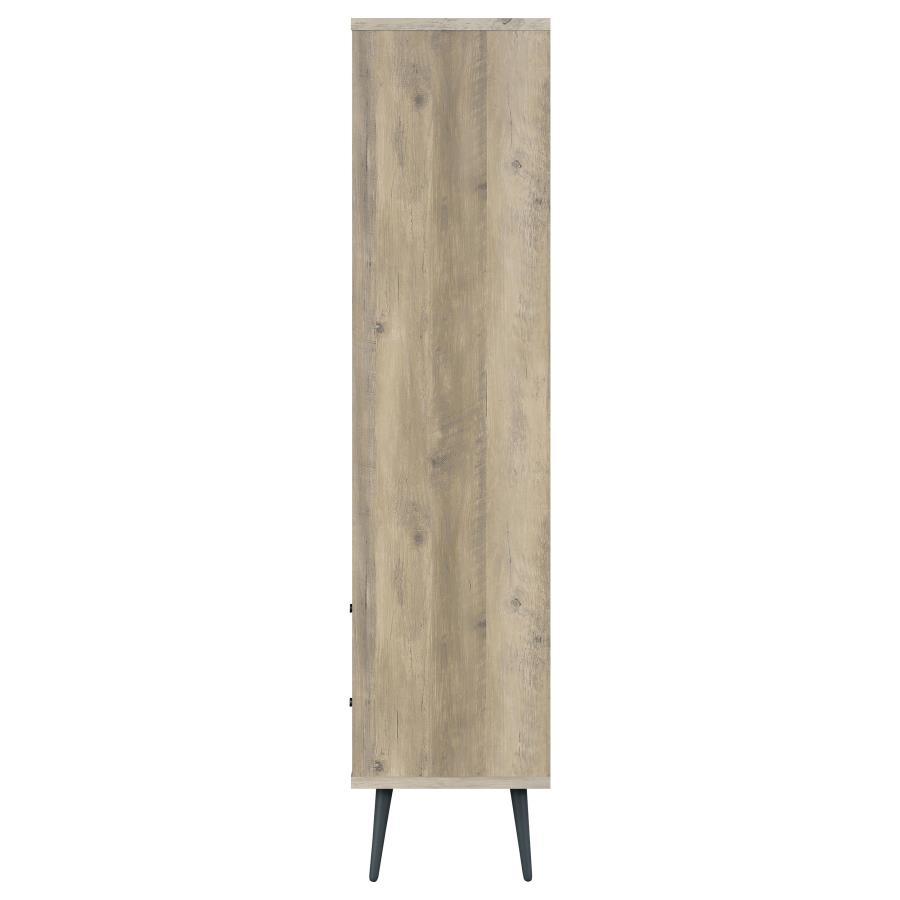 Maeve - 3-Shelf Bookcase With Drawers - Distressed Pine by Coaster Fine Furniture | Bel Furniture