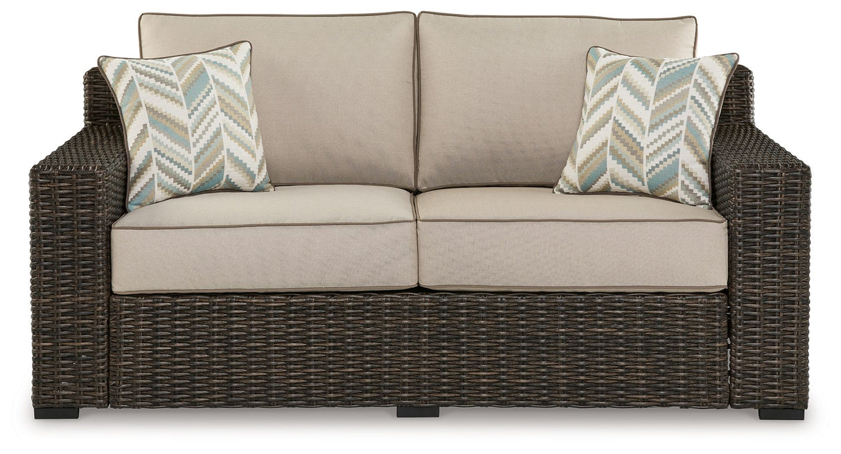 Coastline Bay - Brown - Loveseat W/Cushion by Signature Design by Ashley® | Bel Furniture